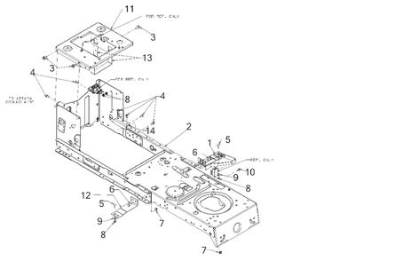 Frame Diagram and Parts List for 13AN775S345 2019 Yard Machines Lawn Tractor